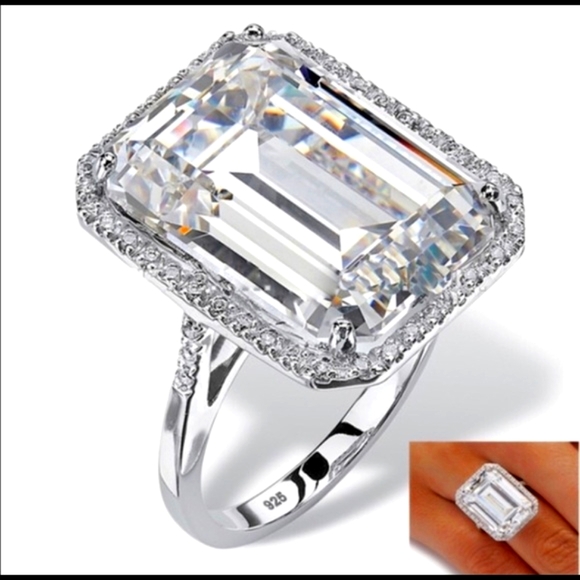 💎 The Eliza 💎 6.86 CT White Sapphire Ring 💎 - Picture 2 of 4